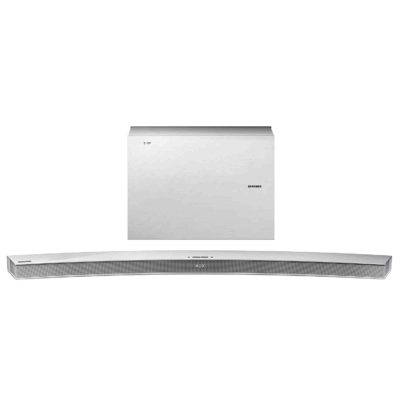 Samsung HWJ6502 White 300W 6.1ch Curved Soundbar Wireless Subwoofer Bluetooth Multiroom Compatible 1x HDMI Port Samsung HWJ6502 White 300W 6.1ch Curved Soundbar Wireless Subwoofer Bluetooth Multiroom Compatible 1x HDMI Port